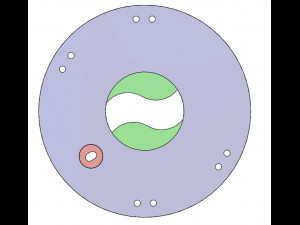3DP2BLROD20A-3D Printable Iris mechanism Modello di stampa 3D