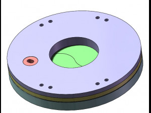 3DP2BLROD20A-3D Printable Iris mechanism Modello di stampa 3D