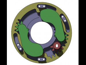 3DP2BLROD20A-3D Printable Iris mechanism Modello di stampa 3D