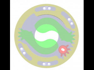 3DP2BLROD20A-3D Printable Iris mechanism Modello di stampa 3D