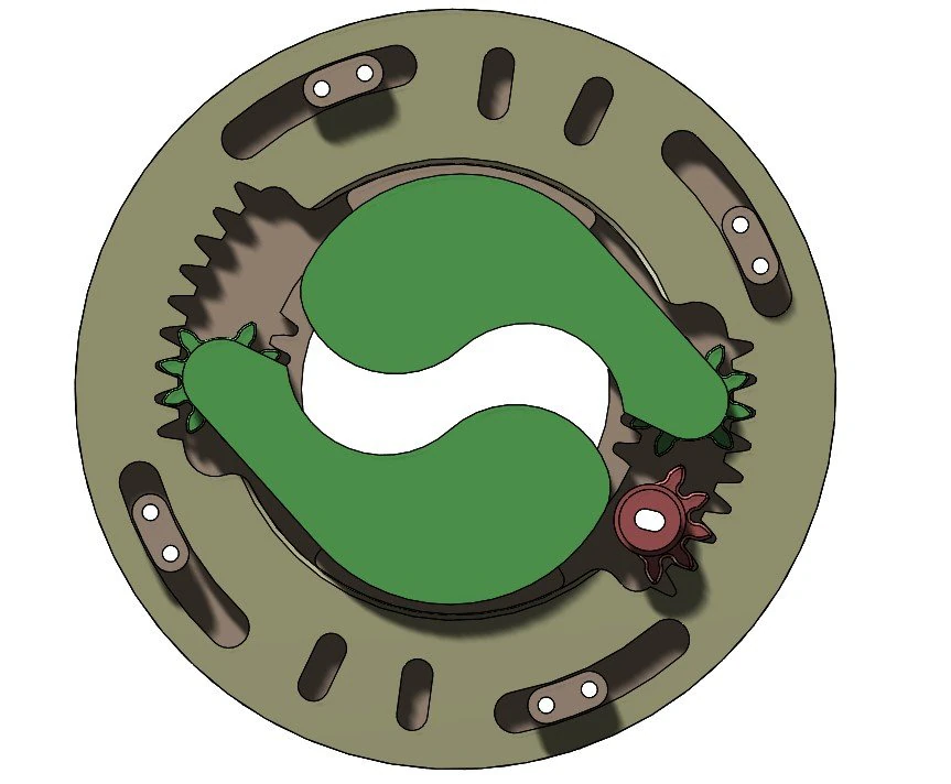 3DP2BLROD30A-3D Printable Iris mechanism 3D Print Model .c4d .max .obj .3ds .fbx .stl .blend