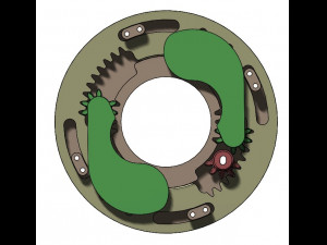 3DP2BLROD30A-3D Printable Iris mechanism Model do druku 3D