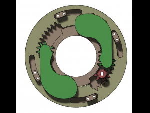3DP2BLROD30A-3D Printable Iris mechanism 3D Print Model