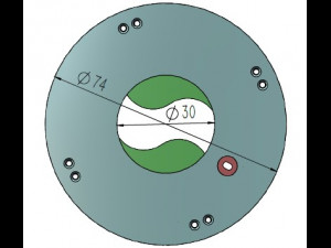 3DP2BLROD30A-3D Printable Iris mechanism Model do druku 3D