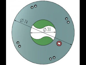 3DP2BLROD30A-3D Printable Iris mechanism 3D Print Model