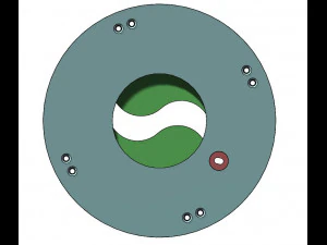 3DP2BLROD30A-3D Printable Iris mechanism 3D Print Model