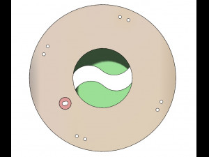 3DP2BLROD30A-3D Printable Iris mechanism Model do druku 3D
