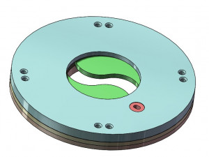 3DP2BLROD30A-3D Printable Iris mechanism Model do druku 3D