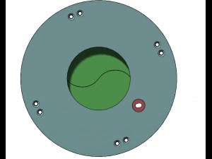 3DP2BLROD30A-3D Printable Iris mechanism 3D Print Model