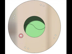 3DP2BLROD30A-3D Printable Iris mechanism 3D Print Model
