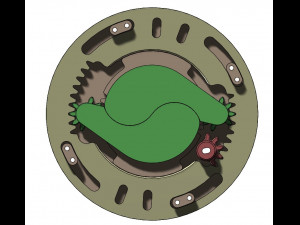 3DP2BLROD30A-3D Printable Iris mechanism Model do druku 3D