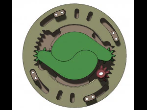3DP2BLROD30A-3D Printable Iris mechanism 3D Print Model