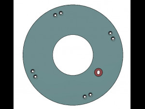 3DP2BLROD30A-3D Printable Iris mechanism Model do druku 3D