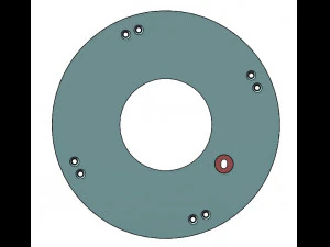 3DP2BLROD30A-3D Printable Iris mechanism 3D Print Model