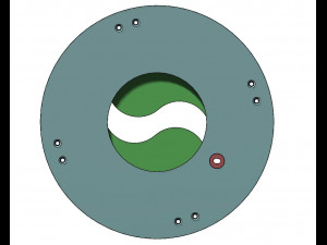 3DP2BLROD40A-3D Printable Iris mechanism 3Dプリントモデル