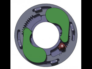 3DP2BLROD40A-3D Printable Iris mechanism 3Dプリントモデル