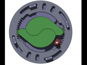 3DP2BLROD40A-3D Printable Iris mechanism 3Dプリントモデル