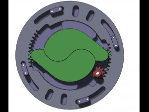 3DP2BLROD40A-3D printbaar irismechanisme 3D printmodel