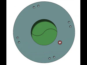 3DP2BLROD40A-3D printbaar irismechanisme 3D printmodel