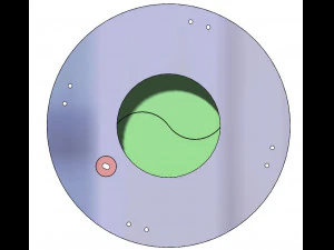 3DP2BLROD40A-3D printbaar irismechanisme 3D printmodel