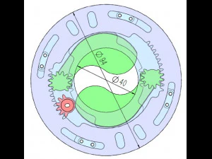 3DP2BLROD40A-3D printbaar irismechanisme 3D printmodel