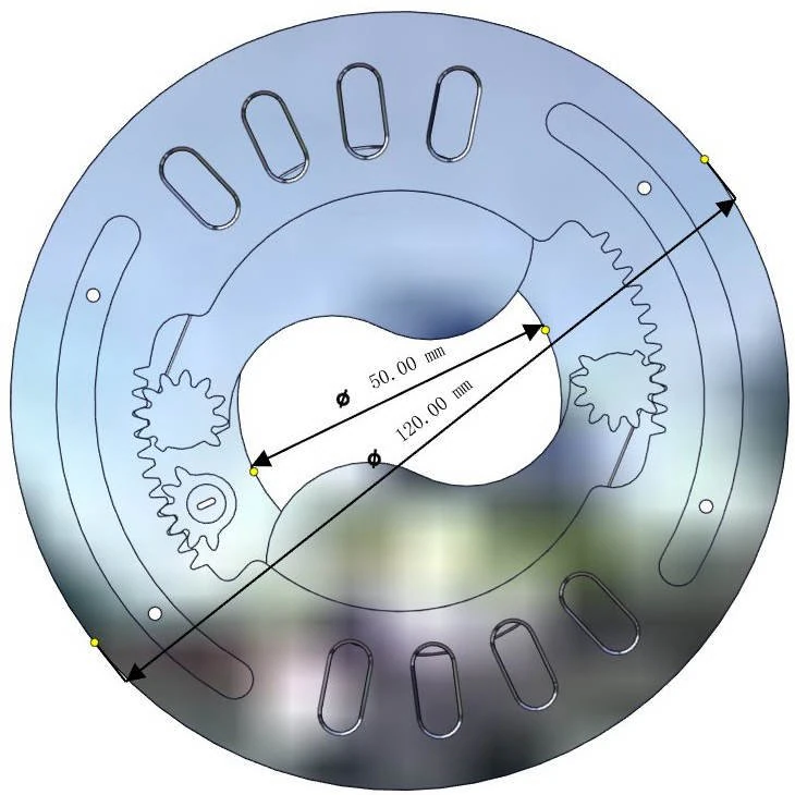 3DP2BLROD50A-3D Printable Iris mechanism 3D Print Model .c4d .max .obj .3ds .fbx .stl .blend 