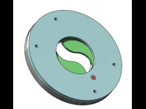 3DP2BLROD50A-3D Printable Iris mechanism Model Cetak 3D
