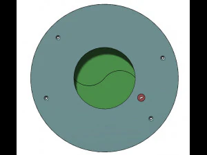 3DP2BLROD50A-3D Printable Iris mechanism 3D Print Model
