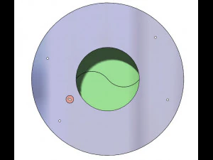 3DP2BLROD50A-3D Printable Iris mechanism 3D Print Model