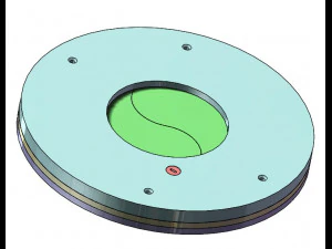 3DP2BLROD50A-3D Printable Iris mechanism 3D Print Model
