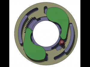 3DP2BLROD50A-3D Printable Iris mechanism Model Cetak 3D