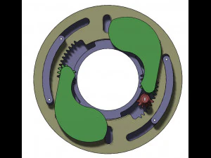3DP2BLROD50A-3D Printable Iris mechanism 3D Print Model