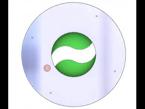 3DP2BLROD60A-3D printbaar irismechanisme 3D printmodel