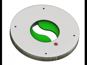 3DP2BLROD60A-3D printbaar irismechanisme 3D printmodel