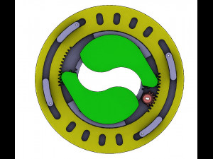3DP2BLROD60A-3D Printable Iris mechanism Modelo de impresión 3D