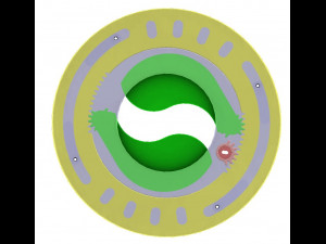 3DP2BLROD60A-3D Printable Iris mechanism Modelo de impresión 3D