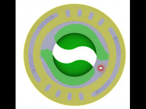 3DP2BLROD60A-3D printbaar irismechanisme 3D printmodel