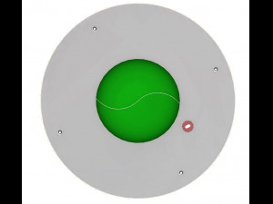 3DP2BLROD60A-3D Printable Iris mechanism Modelo de impresión 3D