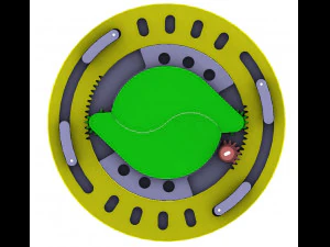 3DP2BLROD60A-3D printbaar irismechanisme 3D printmodel