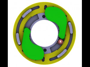 3DP2BLROD60A-3D Printable Iris mechanism Modelo de impresión 3D