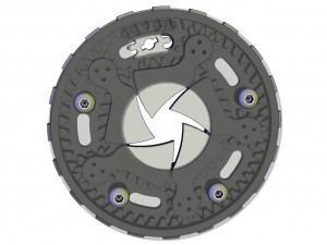 3D Printable Planetary Gear Type Iris Diaphragm -5 Blades-D64d23 3Dプリントモデル