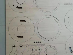 Laser cut planetary gear type mechanical iris-2 leaf-D130d43 3D Принт Модель