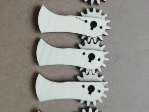 Laser cut planetary gear type iris mechanism-5 blades-D150d52 3D Принт Модель