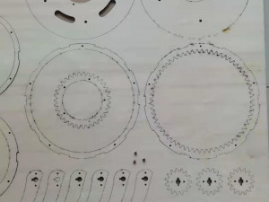 Laser cut planetary gear type iris mechanism-5 blades-D150d52 3D Принт Модель