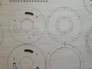 Laser cut planetary gear type mechanical iris-3 leaf-D130d43 Modello di stampa 3D