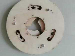 Laser cut planetary gear type mechanical iris-3 leaf-D130d43 Modello di stampa 3D