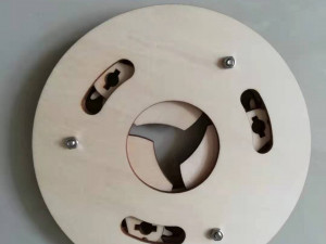 Laser cut planetary gear type mechanical iris-3 leaf-D130d43 Modello di stampa 3D
