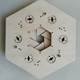 Sliding Iris Mechanism For laser cutting-6 blades Model do druku 3D .c4d .max .obj .3ds .fbx .stl .blend 