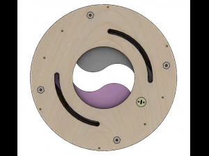 LS2BLROD40A-Mecanismo Tai Chi para corte l&aacute;ser Modelo de impresión 3D