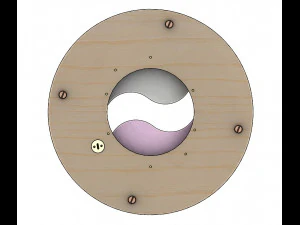 LS2BLROD40A-Mecanismo Tai Chi para corte l&aacute;ser Modelo de impresión 3D